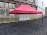 Nůžkový stan 3x2m DELUXE červený.