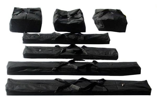 Párty stan 6x10m PREMIUM modro-bílý ohnivzdorný