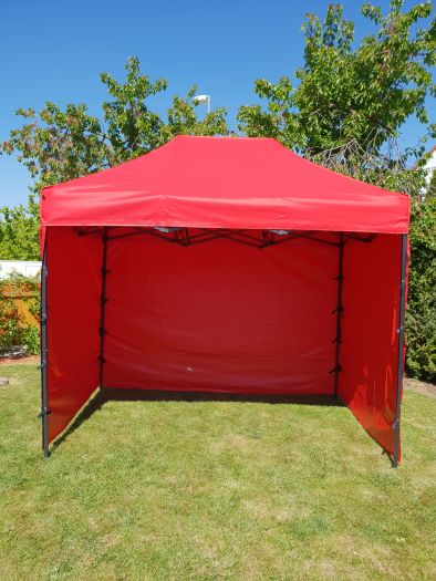 Nůžkový stan 3x2m DELUXE červený